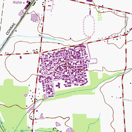 Topographic Map of Clearbrook, NJ