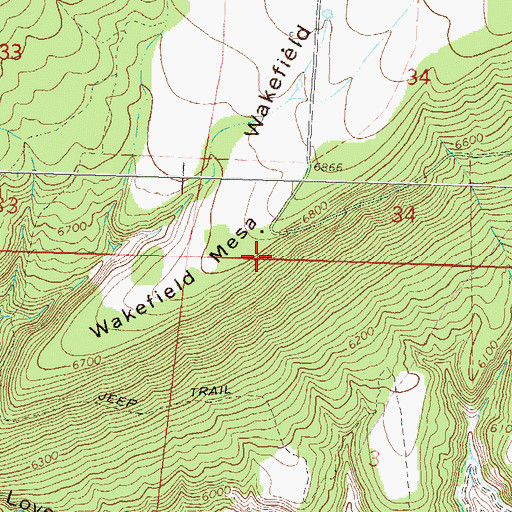 Topographic Map of KVNF-FM (Paonia), CO