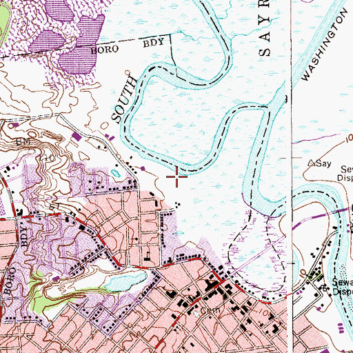 Topographic Map of Pacer's Field, NJ
