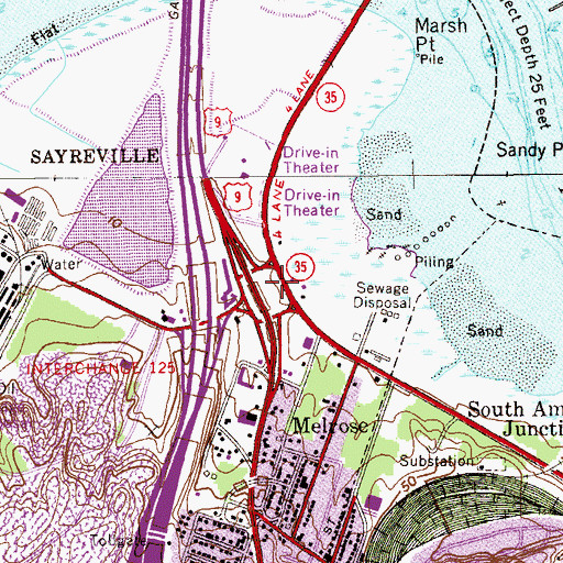 Topographic Map of Victory Plaza Circle, NJ