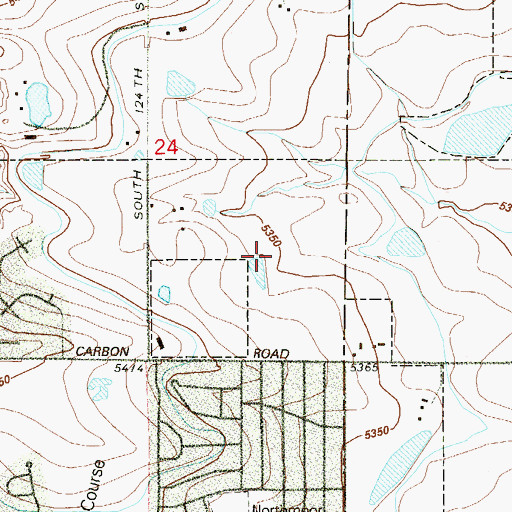 Topographic Map of Aspen Creek K - 8 School, CO