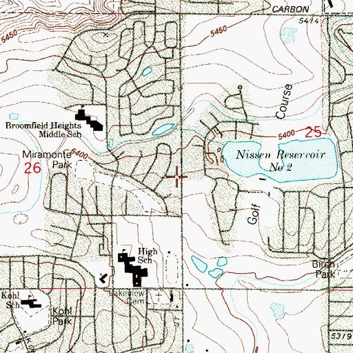 Topographic Map of The Church of Jesus Christ of Latter Day Saints, CO