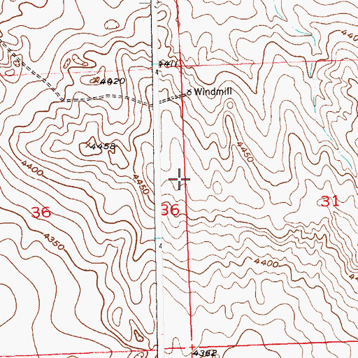 Topographic Map of KPMX-FM (Sterling), CO