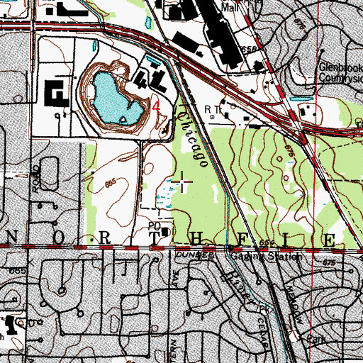 Topographic Map of Somme Prairie Nature Preserve, IL