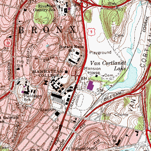 Topographic Map of Christian Brothers Center, NY