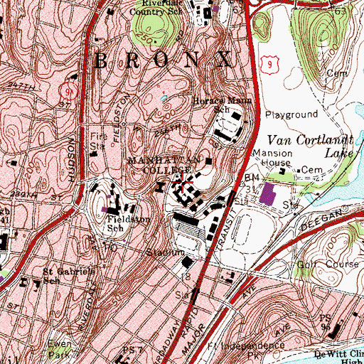 Topographic Map of Jasper Hall, NY