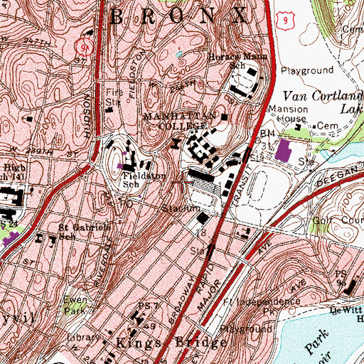 Topographic Map of Neumann House, NY