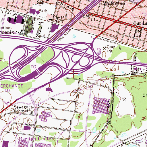 Topographic Map of Robinson Pond (historical), NJ