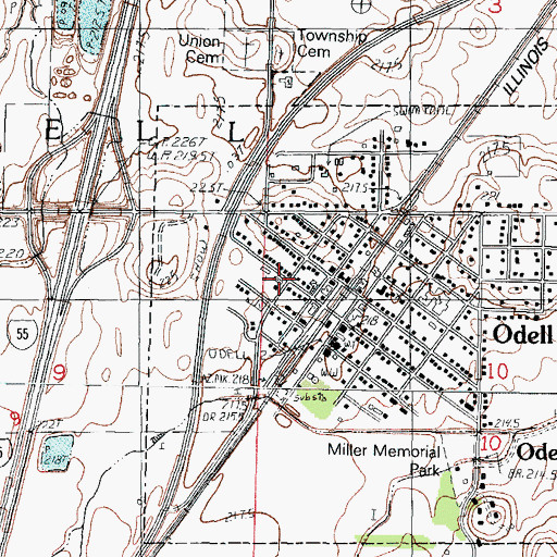 Topographic Map of Saint Paul Catholic Church, IL