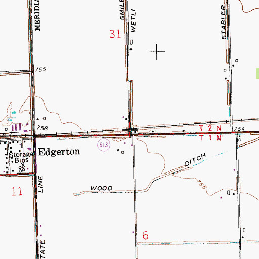 Topographic Map of Smiley Post Office (historical), OH