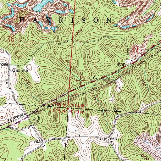 Topographic Map of Lyonsdale Post Office (historical), OH