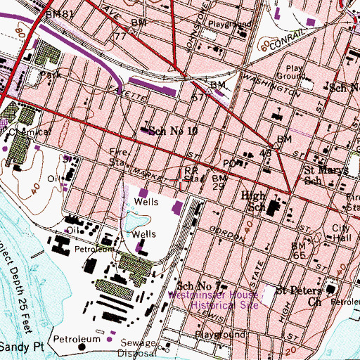 Topographic Map of Dana Relief Society, NJ