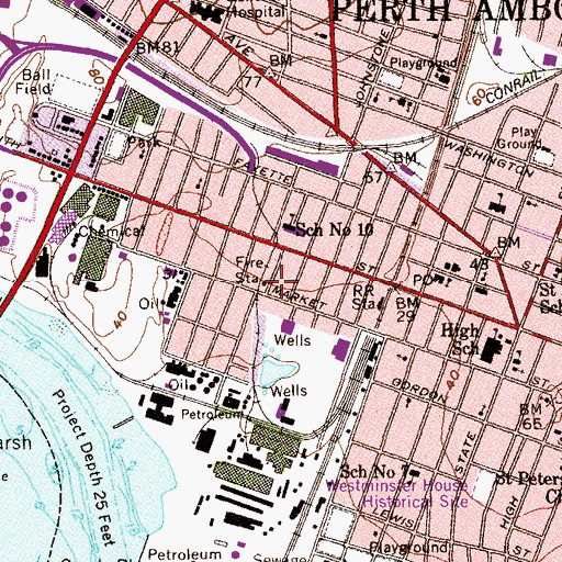 Topographic Map of Eagle Hose and Chemical Company Number 4, NJ