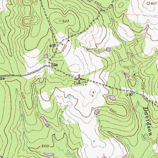 Topographic Map of Tomacik Cemetery, TX