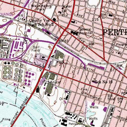 Topographic Map of Slovac Presbyterian Church (historical), NJ