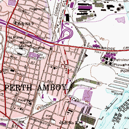 Topographic Map of Ukrainian Catholic Church of the Assumption of the Holy Virgin (historical), NJ