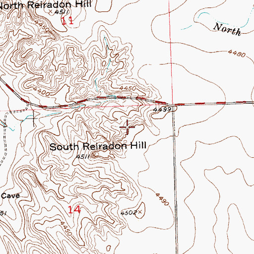 Topographic Map of KTVS-TV (Sterling), CO