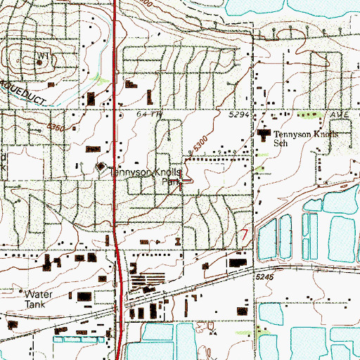 Topographic Map of Public Service of Colorado Arvada Heliport, CO
