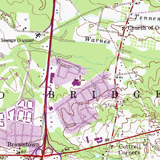 Topographic Map of James McDivitt Elementary School, NJ