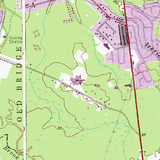Topographic Map of Jonas Salk Middle School, NJ
