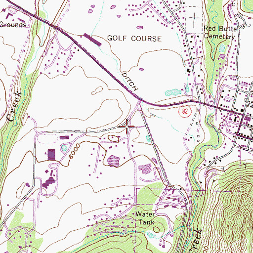 Topographic Map of Aspen Valley Hospital Heliport, CO