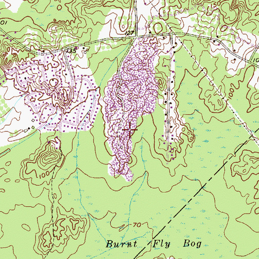 Topographic Map of J R Cotrell Farm (historical), NJ