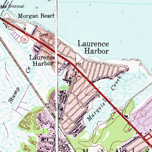 Topographic Map of Community Covenant Church, NJ