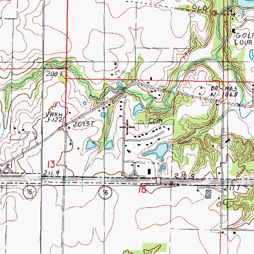 Topographic Map of Praise Assembly of God Church, IL