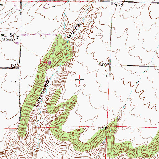 Topographic Map of Spruce Point Tree Farm LLC Airport, CO