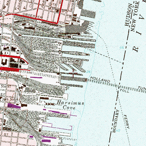 Topographic Map of Pier 10, NJ