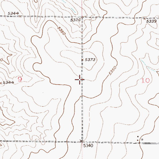 Topographic Map of Greggs Number 1 Airport, CO