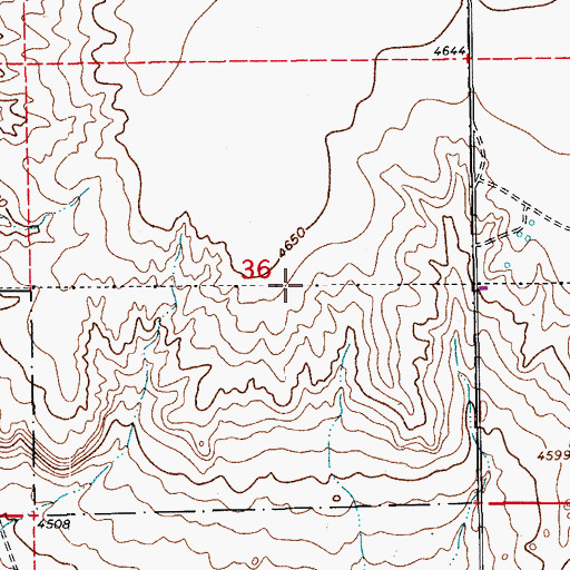 Topographic Map of Youtsey Airport, CO