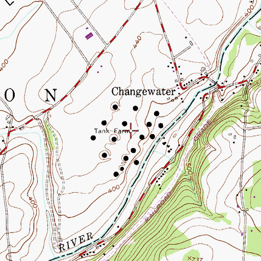 Topographic Map of Tidewater Tank Farm (historical), NJ