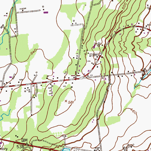 Topographic Map of Summit School (historical), NJ