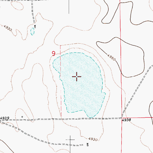 Topographic Map of William Leon Schawo Airport, CO