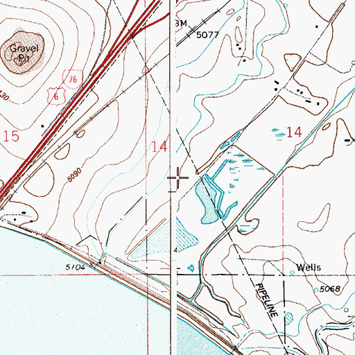 Topographic Map of Heckendorf Ranches Airport (historical), CO