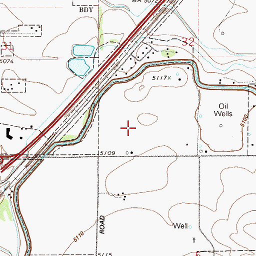 Topographic Map of Reasoner Airport (historical), CO