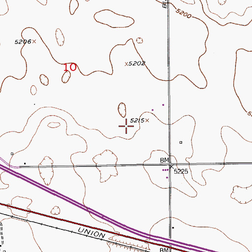 Topographic Map of Sky Haven Airport, CO