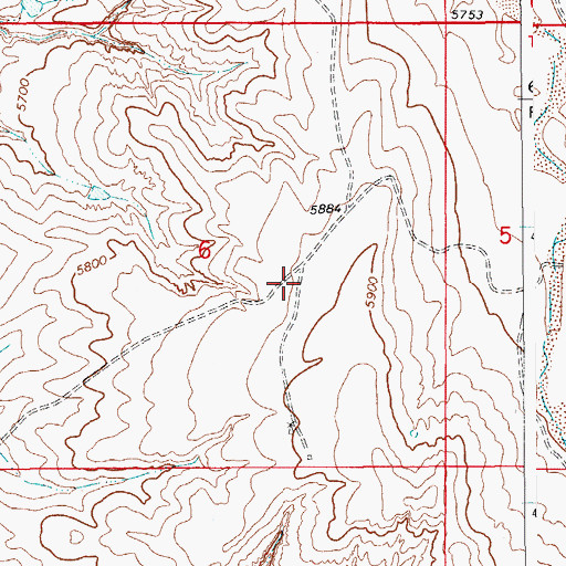 Topographic Map of Chaparral Airport, CO