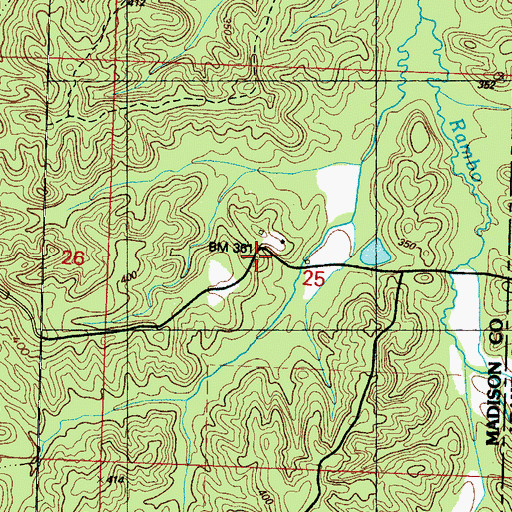 Topographic Map of Kernop Family Cemetery, MS