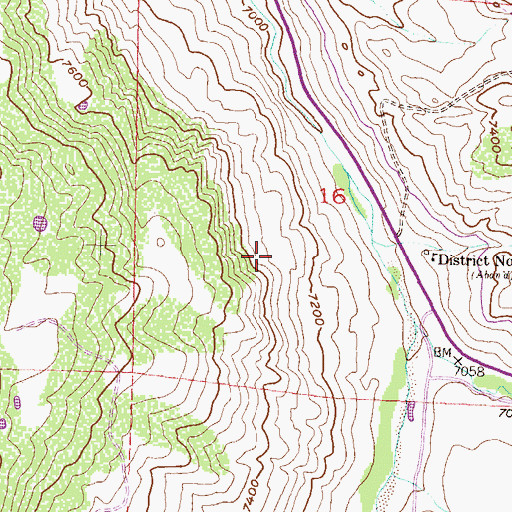 Topographic Map of Curecanti Heliport, CO