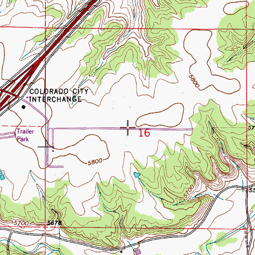 Topographic Map of Greenhorn Valley Airport (historical), CO