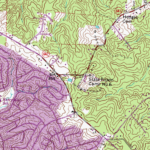 Topographic Map of Chinn Park Regional Library, VA