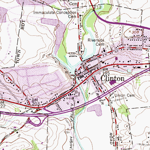 Topographic Map of Red Mill Museum, NJ