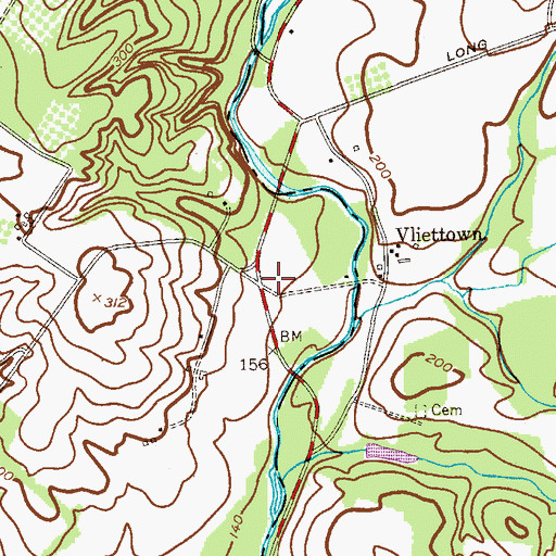 Topographic Map of Sutton (historical), NJ