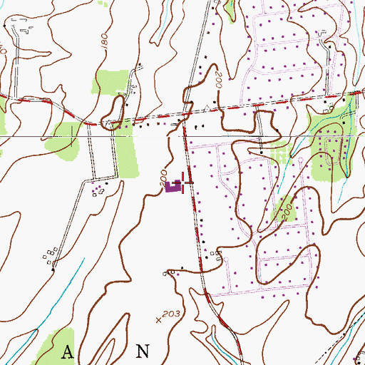 Topographic Map of Barley Sheaf Elementary School, NJ