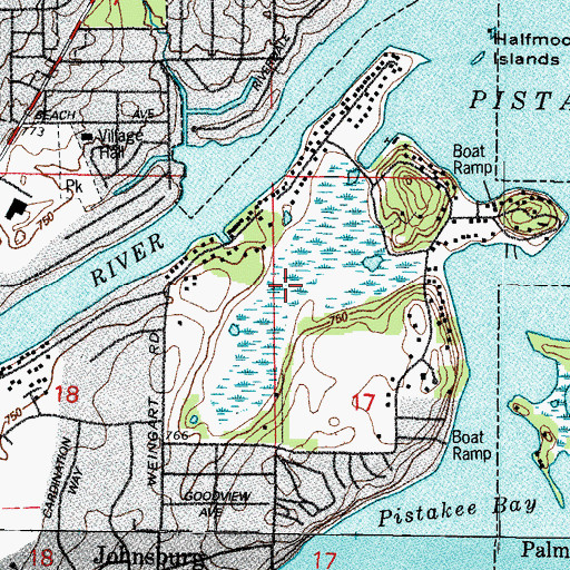 Topographic Map of Weingart Road Sedge Meadow Nature Preserve, IL