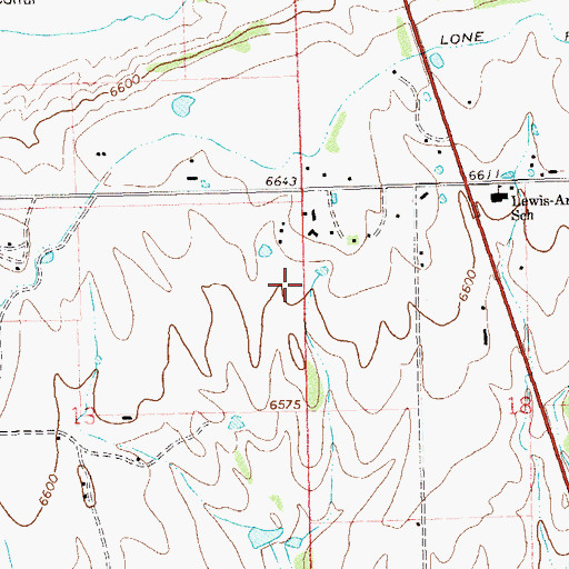 Topographic Map of Tanner Field, CO