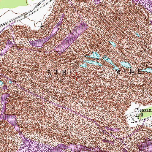 Topographic Map of Barber Cemetery (historical), TX