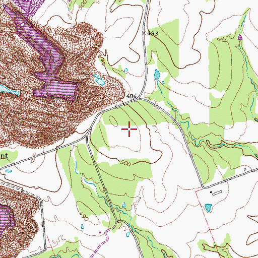 Topographic Map of Simmons - Jones Cemetery, TX